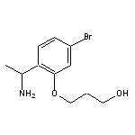 3-[2-(1-aminoethyl)-5-bromophenoxy]propan-1-ol