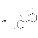 6-(2-chloro-4-fluorophenyl)pyridin-2-amine hydrochloride