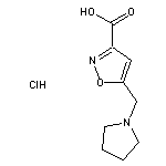 5-(pyrrolidin-1-ylmethyl)-1,2-oxazole-3-carboxylic acid hydrochloride