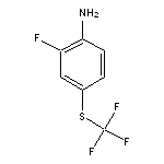 2-fluoro-4-[(trifluoromethyl)sulfanyl]aniline