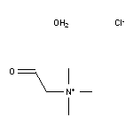 trimethyl(2-oxoethyl)azanium hydrate chloride