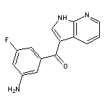 3-fluoro-5-{1H-pyrrolo[2,3-b]pyridine-3-carbonyl}aniline