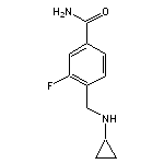 4-[(cyclopropylamino)methyl]-3-fluorobenzamide