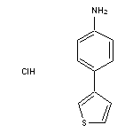 4-(thiophen-3-yl)aniline hydrochloride