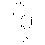 (4-cyclopropyl-2-fluorophenyl)methanamine