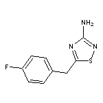 5-[(4-fluorophenyl)methyl]-1,2,4-thiadiazol-3-amine