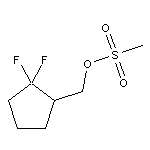 (2,2-difluorocyclopentyl)methyl methanesulfonate