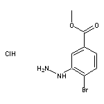 methyl 4-bromo-3-hydrazinylbenzoate hydrochloride