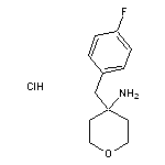 4-[(4-fluorophenyl)methyl]oxan-4-amine hydrochloride