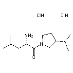 (2S)-2-amino-1-[3-(dimethylamino)pyrrolidin-1-yl]-4-methylpentan-1-one dihydrochloride