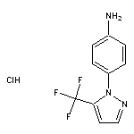 4-[5-(trifluoromethyl)-1H-pyrazol-1-yl]aniline hydrochloride