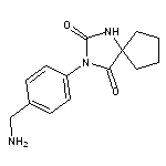 3-[4-(aminomethyl)phenyl]-1,3-diazaspiro[4.4]nonane-2,4-dione