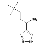 4,4-dimethyl-1-(1H-1,2,3-triazol-4-yl)pentan-1-amine