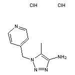 5-methyl-1-(pyridin-4-ylmethyl)-1H-1,2,3-triazol-4-amine dihydrochloride