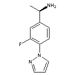 (1R)-1-[3-fluoro-4-(1H-pyrazol-1-yl)phenyl]ethan-1-amine