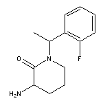 3-amino-1-[1-(2-fluorophenyl)ethyl]piperidin-2-one