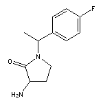 3-amino-1-[1-(4-fluorophenyl)ethyl]pyrrolidin-2-one