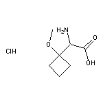 2-amino-2-(1-methoxycyclobutyl)acetic acid hydrochloride