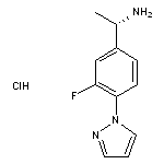 (1S)-1-[3-fluoro-4-(1H-pyrazol-1-yl)phenyl]ethan-1-amine hydrochloride