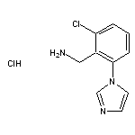 [2-chloro-6-(1H-imidazol-1-yl)phenyl]methanamine hydrochloride