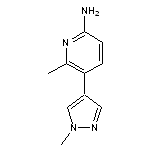 6-methyl-5-(1-methyl-1H-pyrazol-4-yl)pyridin-2-amine