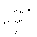 3,5-dibromo-6-cyclopropylpyridin-2-amine