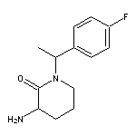 3-amino-1-[1-(4-fluorophenyl)ethyl]piperidin-2-one