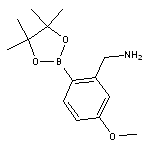 [5-methoxy-2-(tetramethyl-1,3,2-dioxaborolan-2-yl)phenyl]methanamine