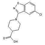 1-(5-chloro-1,2-benzoxazol-3-yl)piperidine-4-carboxylic acid