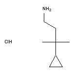 3-cyclopropyl-3-methylbutan-1-amine hydrochloride