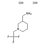 [1-(2,2,2-trifluoroethyl)piperidin-3-yl]methanamine dihydrochloride