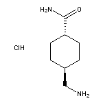 4-(aminomethyl)cyclohexane-1-carboxamide hydrochloride