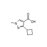 3-Cyclobutyl-1-methyl-1H-pyrazole-4-carboxylic Acid