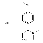 {2-amino-1-[4-(methylsulfanyl)phenyl]ethyl}dimethylamine hydrochloride