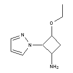 3-ethoxy-2-(1H-pyrazol-1-yl)cyclobutan-1-amine