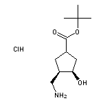 tert-butyl cis-3-(aminomethyl)-4-hydroxycyclopentane-1-carboxylate hydrochloride