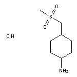 4-(methanesulfonylmethyl)cyclohexan-1-amine hydrochloride