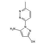 5-amino-1-(6-methylpyridazin-3-yl)-1H-pyrazol-3-ol