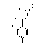 3-chloro-3-(2,4-difluorophenyl)-N’-hydroxyprop-2-enimidamide