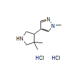 4-(4,4-Dimethyl-3-pyrrolidinyl)-1-methyl-1H-pyrazole Dihydrochloride