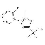 2-[4-(2-fluorophenyl)-5-methyl-1,3-thiazol-2-yl]propan-2-amine