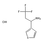 3,3,3-trifluoro-1-(thiophen-3-yl)propan-1-amine hydrochloride