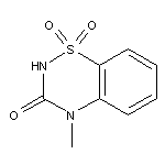 4-methyl-2H-1,2,4-benzothiadiazin-3(4H)-one 1,1-dioxide