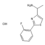 1-[2-(2-fluorophenyl)-1,3-thiazol-4-yl]ethan-1-amine hydrochloride