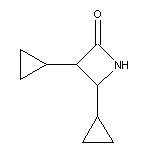 3,4-dicyclopropylazetidin-2-one