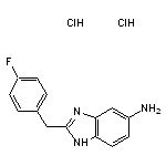 2-[(4-fluorophenyl)methyl]-1H-1,3-benzodiazol-5-amine dihydrochloride