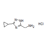 (3-Cyclopropyl-1H-1,2,4-triazol-5-yl)methanamine Hydrochloride