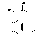 2-(2-bromo-5-methoxyphenyl)-2-(methylamino)acetamide