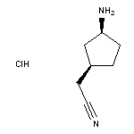 2-[cis-3-aminocyclopentyl]acetonitrile hydrochloride