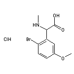 2-(2-bromo-5-methoxyphenyl)-2-(methylamino)acetic acid hydrochloride